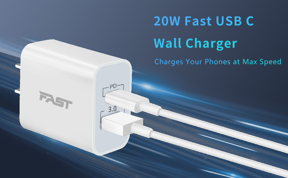 20W iphone fast charger usb c