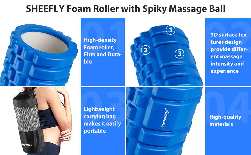 Foam Roller with Spiky Massage Ball