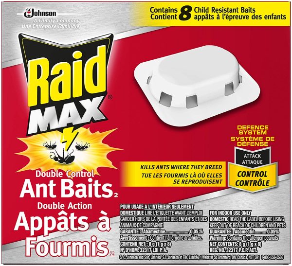 Raid Max Ant Killer Baits And Traps For Indoor Use, Child Resistant, 8 Count - Image 4