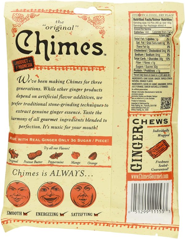 Orange Ginger Chews Bag 5oz Candies 5oz - Image 3