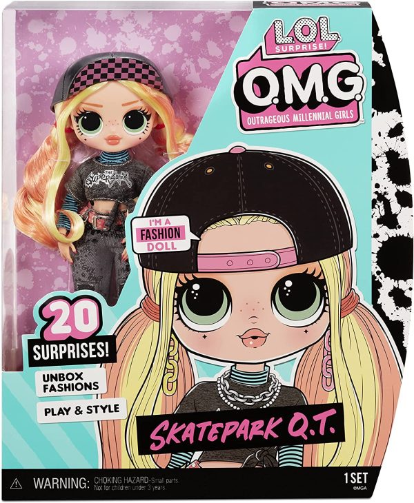 LOL Surprise OMG Skatepark Q.T. Fashion Doll with 20 Surprises - Image 4