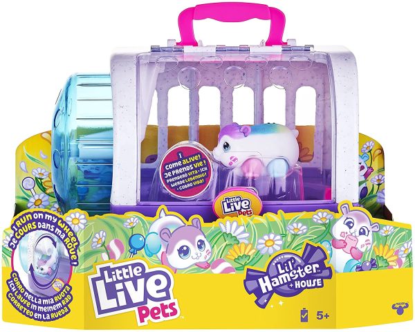 Little Live Pets Lil?? Hamster S1 Hamster & House Playset - POPMELLO, Multicolor ()