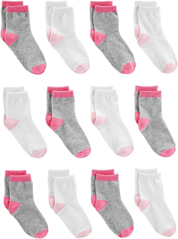 Simple Joys by Carter's baby-girls 12-pack Sock Crew - Image 2