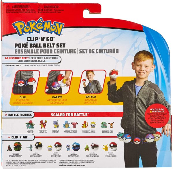 Pokemon Clip 'N' Go Pok?? Ball Belt Set, Wave 5 Ultra Ball, Quick Ball, and 2" Pikachu - Image 2