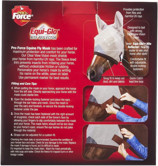 Manna Pro Pro-Force Fly Mask with Ears - Image 4