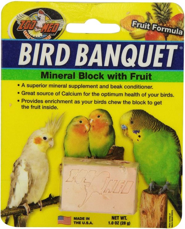 Zoo Med Laboratories BZMBBFS Bird Banquet Fruit Mineral Block, Small - Image 3