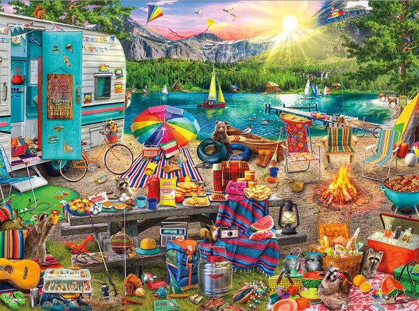 Buffalo Games  -Aimee Stewart-The Family Campsite-1000 Piece Jigsaw Puzzle - Image 3