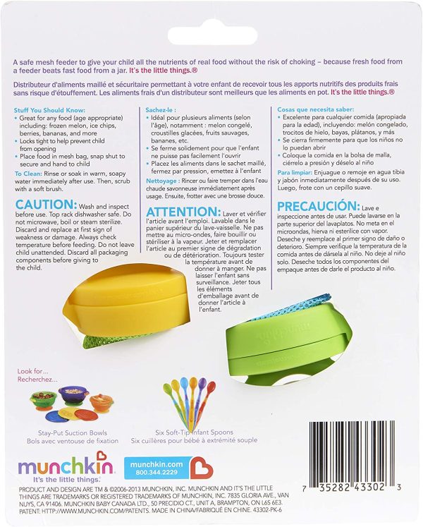 Munchkin 43302 Fresh Food Feeder, 2-Pack (Colors May Vary) - Image 6