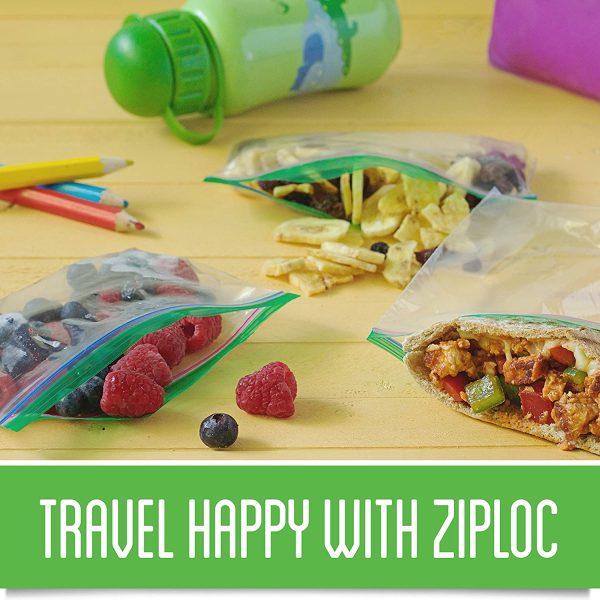 Ziploc Snack and Sandwich Bags for On-The-Go Freshness, Grip 'n Seal Technology for Easier Grip, Open and Close, 90 Count - Image 8