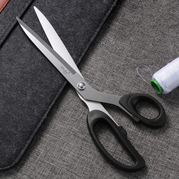 ? Sewing Scissors Professional Dressmaking Scissors Tailor Scissors Sharp Dressmaker Fabric Shears Classic Stainless Steel Long Blade for Cloth Tailoring Leather - Image 3