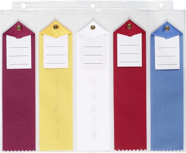 25 Swimming Gymnastics Track Award Ribbon Clear Pages Sheets Organizer Storage Holder Display - Mercurydean - Image 4