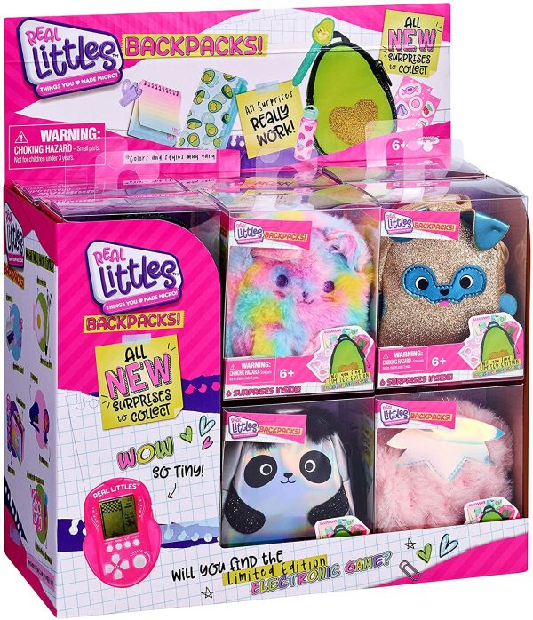 Real Littles - Collectible Micro Backpack with 6 Stationary Surprises Inside! 1 of The Assorted Styles Shipped at Random !