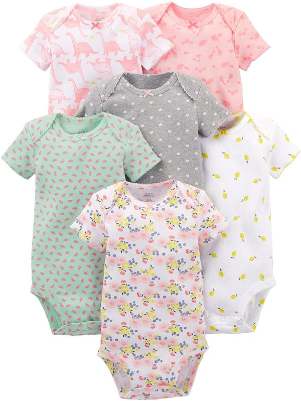 Simple Joys by Carter's Baby-Girls 6-Pack Short-Sleeve Bodysuit - Image 2