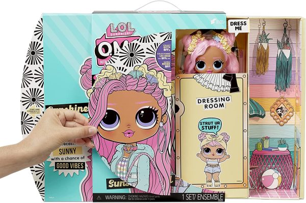 LOL Surprise OMG Sunshine Gurl Fashion Doll - Dress Up Doll Set with 20 Surprises for Girls Boys and Kids 4+ - Image 2