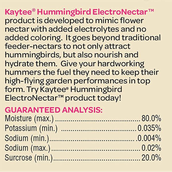 Kaytee Hummingbird Ready to Use Electro Nectar, 64-Ounce - Image 7