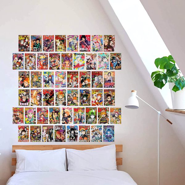 Waschbar 50PCS, Anime Room Decor, Anime Poster, Anime Posters, Anime Stuff, Anime Wall Decor, Anime Manga, Anime Wall Collage, My Hero Academia Posters, Anime Poster Pack, Manga Wall, Teen Room Decor - Image 3