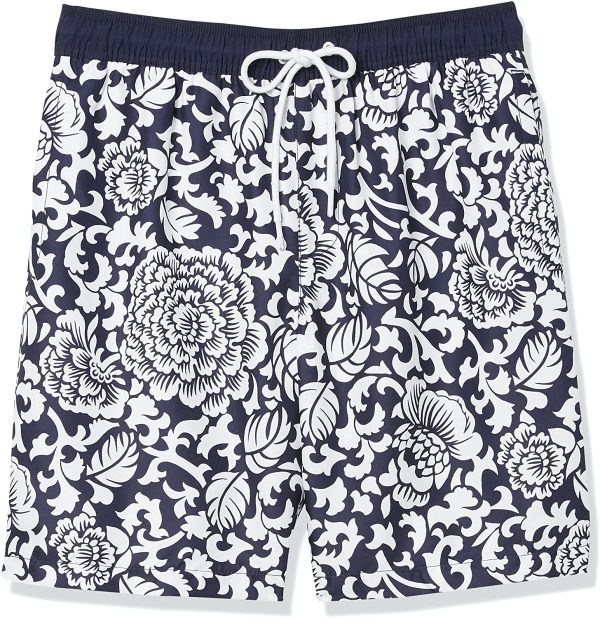 Amazon Essentials Men's Quick-Dry Print 9" Swim Trunk