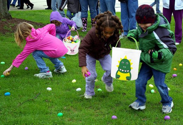 2 Pcs Easter Hunter Bags Dinosaur Design Easter Egg Hunt Basket for Kids Carrying Eggs Candies Gifts - Image 2