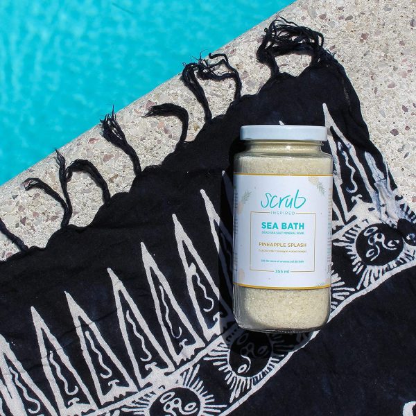 Pineapple Splash [coconut milk + pineapple + blood orange] Sea Bath Salt Soak 355 ml