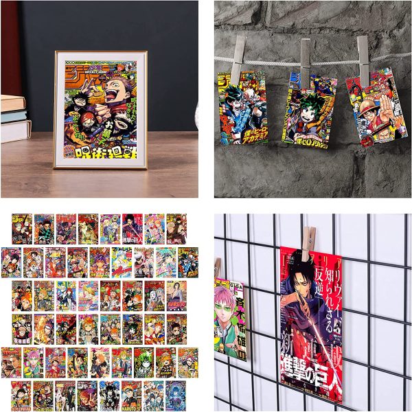 Waschbar 50PCS, Anime Room Decor, Anime Poster, Anime Posters, Anime Stuff, Anime Wall Decor, Anime Manga, Anime Wall Collage, My Hero Academia Posters, Anime Poster Pack, Manga Wall, Teen Room Decor - Image 4