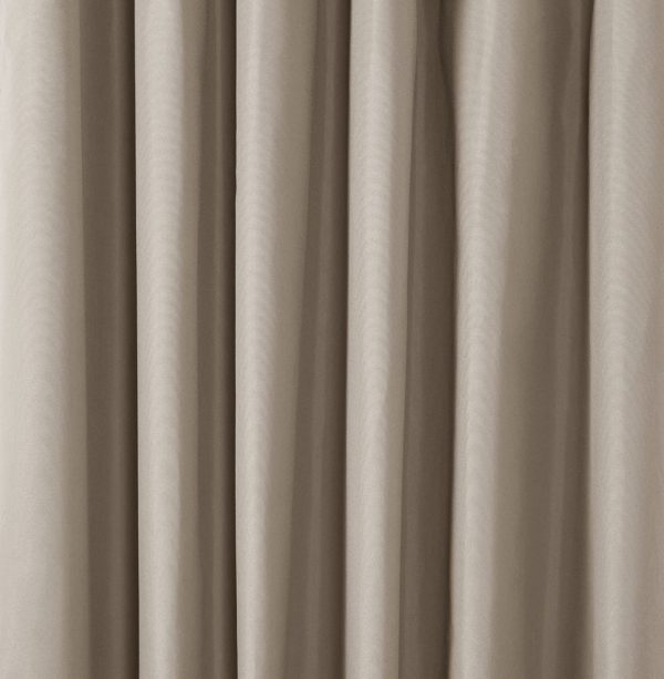 Amazon Basics Room Darkening Blackout Window Curtains with Tie Backs Set - 42 x 63-Inch, Beige, 2 Panels - Image 2