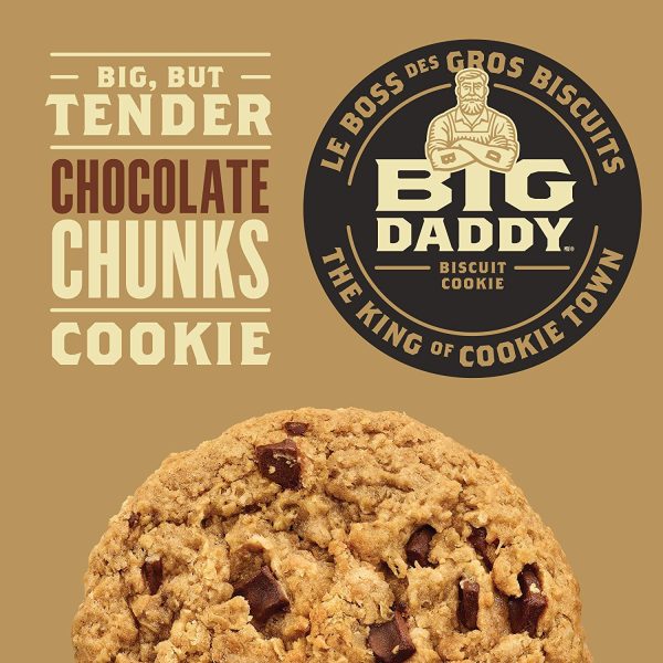 Big Daddy Chocolate Chunks Cookies, Soft & Tender Home-Baked Style Gourmet Cookies, Contains 8 Cookies (Individually Wrapped), 800g - Image 3