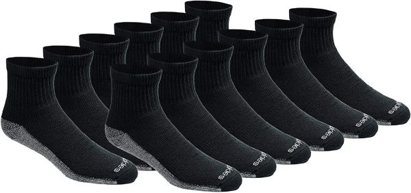 Dickies Men??s Dri-tech Moisture Control Quarter Socks Multipack