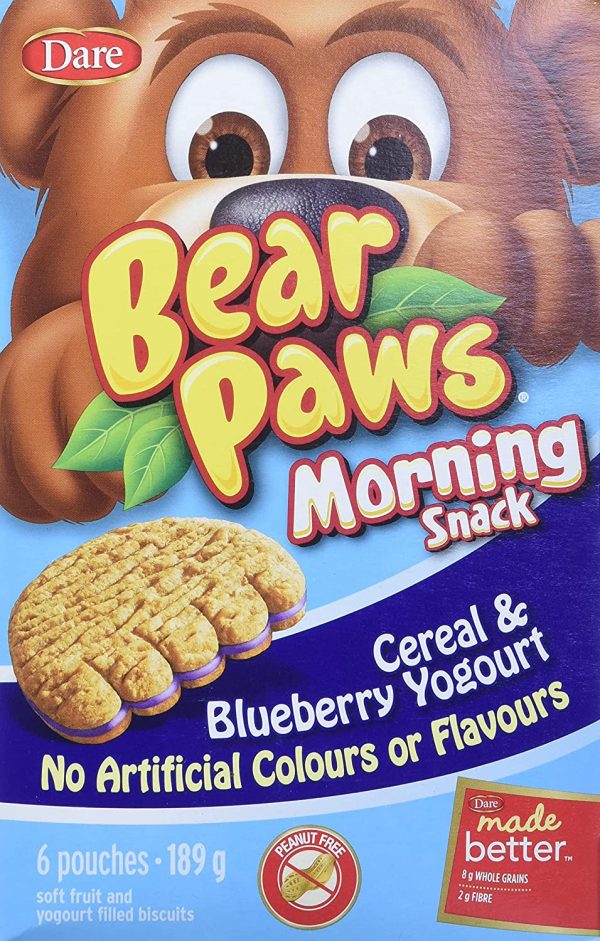 Bear Paws Morning Snack Blueberry Cereal and Yogurt, 189-Gram - Image 6