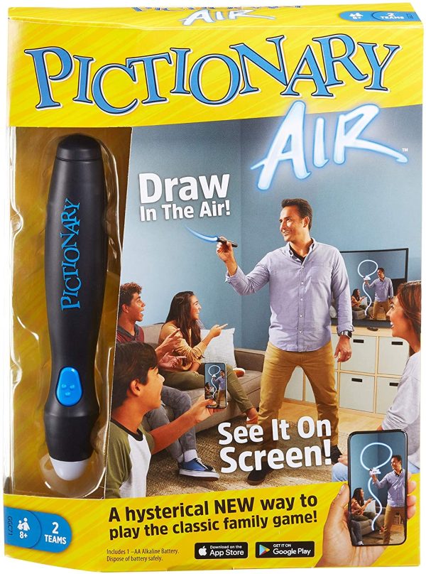 Pictionary Air Drawing Game, Family Game with Light-up Pen and Clue Cards, Links to Smart Devices, Makes a Great Gift for 8 Year Olds and up - Image 2