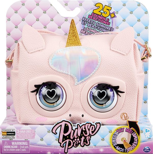 Purse Pets, Glamicorn Unicorn Interactive Purse Pet with Over 25 Sounds and Reactions, Kids Toys for Girls Ages 5 and up, Holiday Toy List 2021 - Image 2