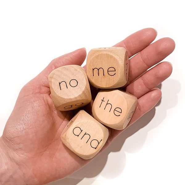 Sight Word Dice Kindergarten - Wood Dice - Tree Fort Toys - Made in Canada - Image 6