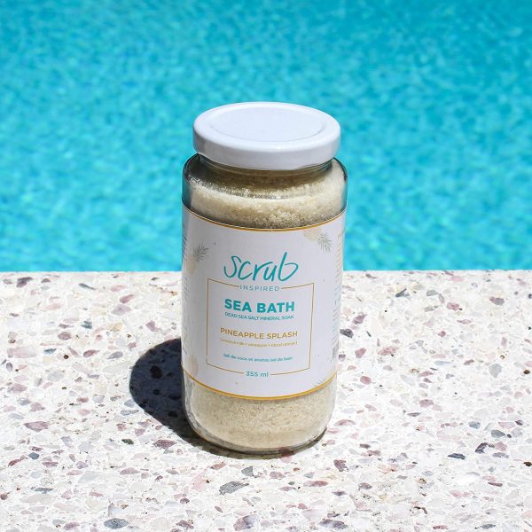 Pineapple Splash [coconut milk + pineapple + blood orange] Sea Bath Salt Soak 355 ml - Image 6