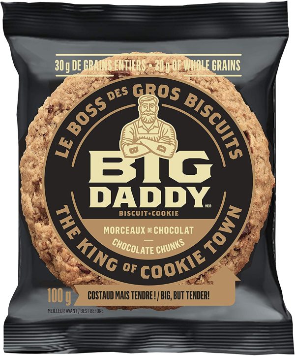 Big Daddy Chocolate Chunks Cookies, Soft & Tender Home-Baked Style Gourmet Cookies, Contains 8 Cookies (Individually Wrapped), 800g - Image 4