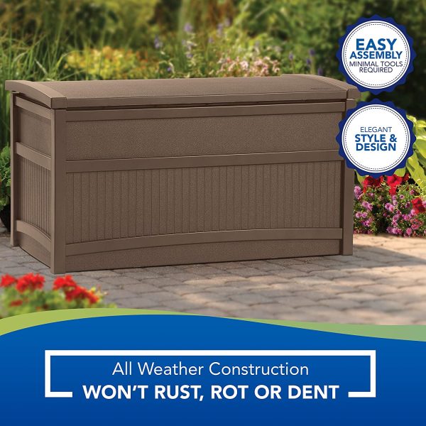 Suncast DB5000B Deck Box, 50 Gallon