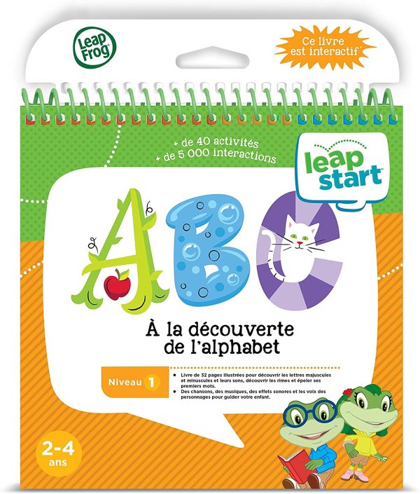 LeapFrog LeapStart Preschool (Level 1) Alphabet Adventures with Music Activity Book (French Version)