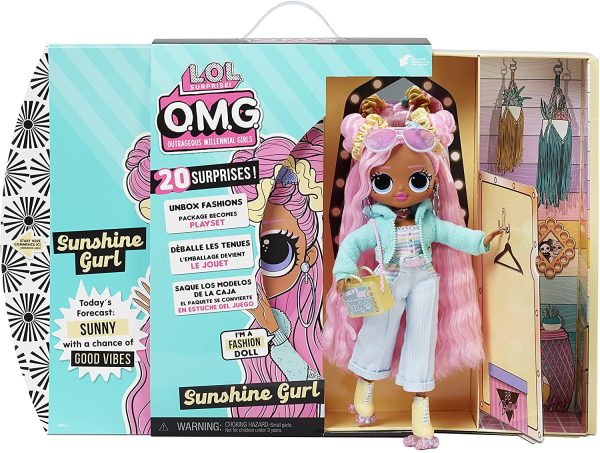 LOL Surprise OMG Sunshine Gurl Fashion Doll - Dress Up Doll Set with 20 Surprises for Girls Boys and Kids 4+ - Image 5