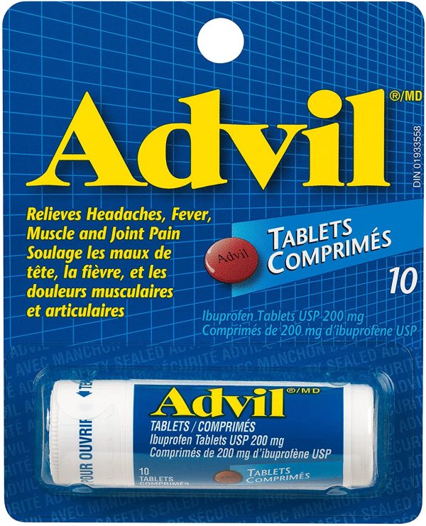 Advil Advil Tablets (10 Count), 200 Mg Ibuprofen, Temporary Pain Reliever/Fever Reducer 10 Count - Image 3