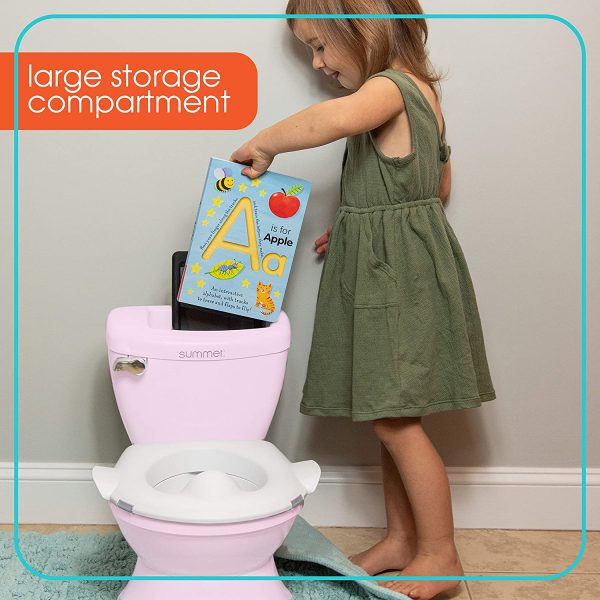 Summer Infant My Size Potty with Transition Ring & Storage, Pink - Image 6