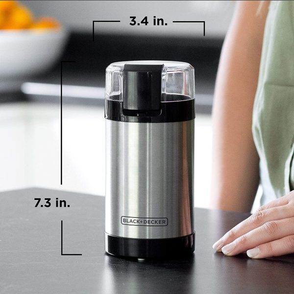 Black & Decker CBG110SC Easy Touch Electric Smartgrind Coffee & Spice Grinder, Black - Image 4