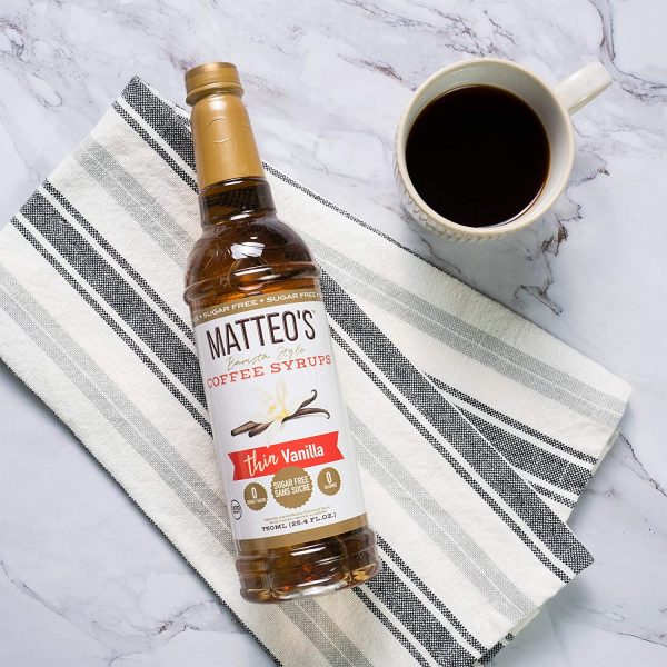 Matteo's Sugar Free Coffee Flavoring Syrup, Salted Caramel, Delicious Coffee Syrup, 0 Calorie, 0 Sugar Coffee Syrups, Keto Friendly, 25.4 Fl Oz - Image 4