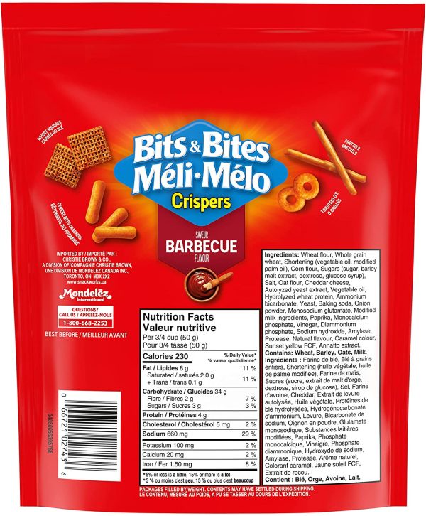 Bits & Bites BBQ Snack Mix 145g, Pack of 12, Easter Snacks - Image 3