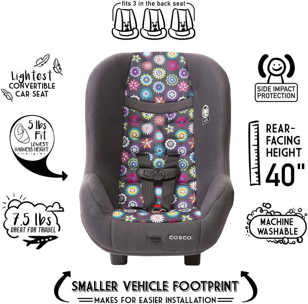 Cosco Scenera Next Convertible Car Seat - Bloom - Image 2