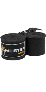 Meister 180" Semi-Elastic Hand Wraps for Boxing & MMA