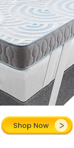 Charcoal Gel Memory Foam &amp;amp;amp;amp; Egg Crate Support Foam with Cover