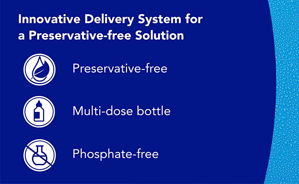 hydraSense eye drops, preservative-free, multi-dose bottle, phosphate free, dry eyes, eye drops 