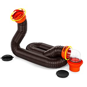 RhinoFLEX 15' kit; RV sewer hose kit; RV sewer hose