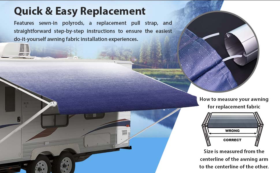 RV Awning Fabric Replacement