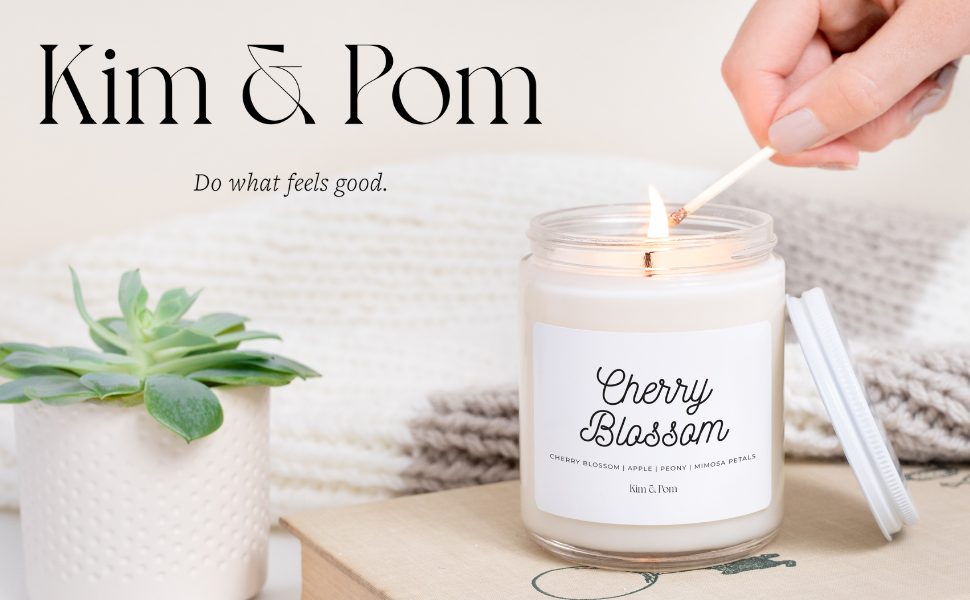 cherry blossom candle