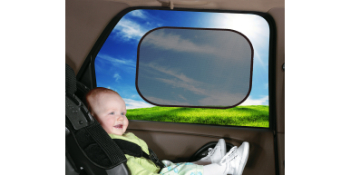 jolly jumper, sun shade for car, car window shade, cling shade for window, glare protection for baby