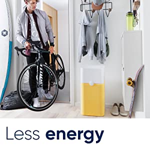 less energy